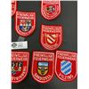 Image 2 : Lot of 12 Rare German Fire Fighting Patches. All Different