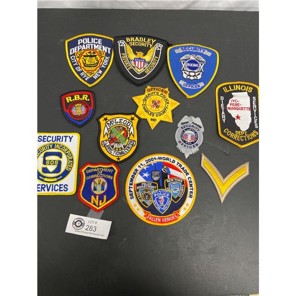 Lot of 10 Different Law Enforcement Related Patches All Different