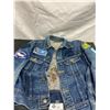 Image 1 : Vintage Lee Jean Jacket with Crests and Embroidery