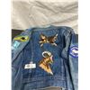 Image 2 : Vintage Lee Jean Jacket with Crests and Embroidery