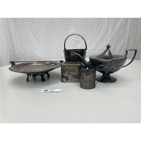Nice Lot of Silver Plated Items Ice Bucket and Shanghai Tang Cup