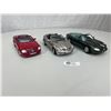 Image 1 : Lot of 3 1;18 Scale Diecast Cars Jaguar, and 2 Mercedes