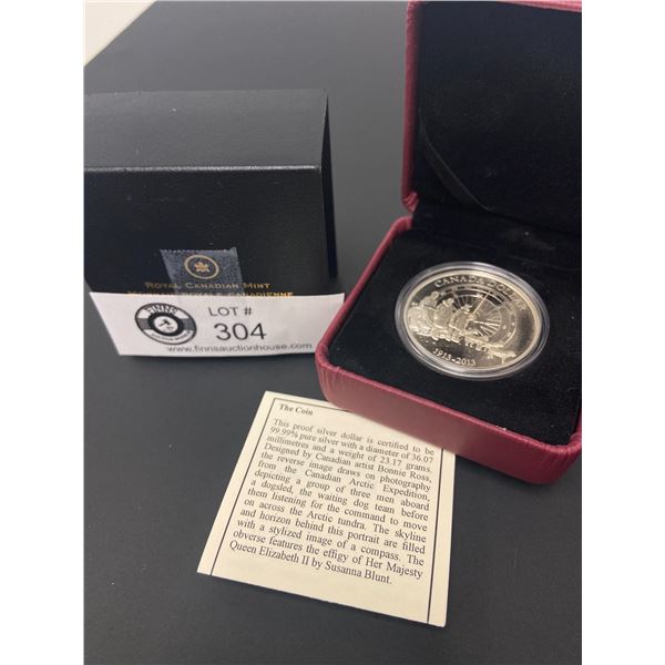 Royal Canadian Mint 2013 Proof Silver Dollar  .9999 Silver 25 grams