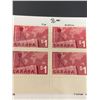 Image 2 : Canada Stamps #411 Plate Block $1 Map and Crane ( 1963) MNH
