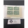 Image 1 : Canada Stamps #294 Plate Block 50 cent Oil Wells  ( 1950) MNH