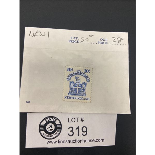 NEWFOUNDLAND - 1940 10c blue WAR SAVINGS STAMP