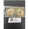 Image 1 : Dominion of Canada 1923 25 Cent Banknote Shinplaster with Holder