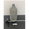 Image 2 : Mid Century Modern Seltzer Bottle with Metal Mesh