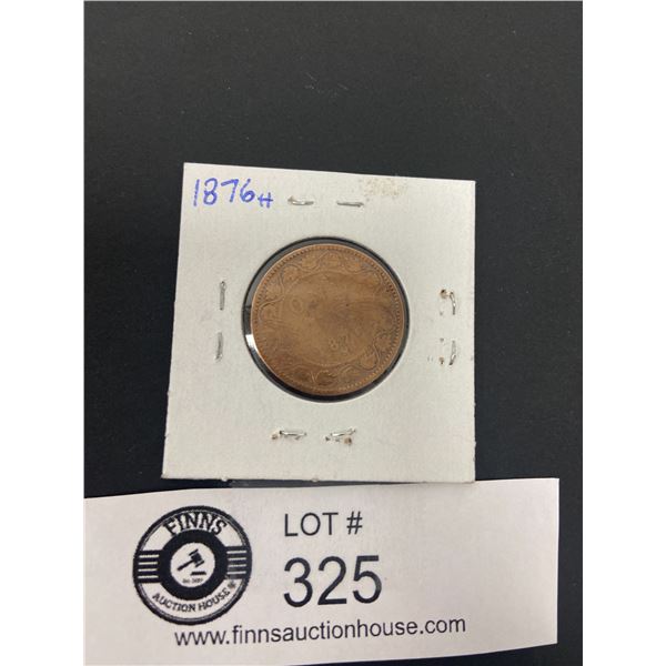 1876H Canada Large Penny in Cardboard Holder