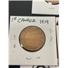 Image 2 : Lot of 3Canada Large Pennies in Cardboard Holders 1917 1918 and 1919