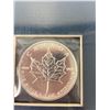 Image 1 : Canada 1oz Silver Maple Leaf Mounted on Cardboard Sealed. Was a Presentation Piece