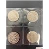 Image 2 : Lot of 9 Canadian 50 Cent Coins in Plastic Sleeve