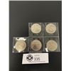 Image 2 : Lot of 5 Canadian $1 Coins in Plastic Sleeve