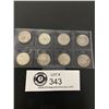 Image 1 : Lot of 8 Canadian Silver Dimes. Oldest being 1930