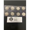 Image 2 : Lot of 8 Canadian Silver Dimes. Oldest being 1930