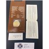 Image 2 : Canadian Olympic $100 Gold Coin 14k Montreal 1976 In Original Package 1/4 oz Gold