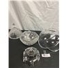 Image 2 : Orrefors Sweden Crystal Bowl. Signed, Large Crystal Tulip Bowl + Crystal Candy Dish.Mikasa?