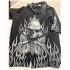 Image 3 : Lot XXL Men's Clothing - All new- Washed 1x Skull Shirt with Skull Buttons 2 Tanks Crooks & Castles 