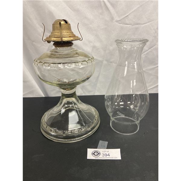 Vintage Glass Oil Lamp