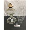 Image 1 : Vintage Glass Oil Lamp