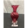 Image 1 : Lovely Cranberry Gass Vase