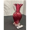 Image 3 : Lovely Cranberry Gass Vase