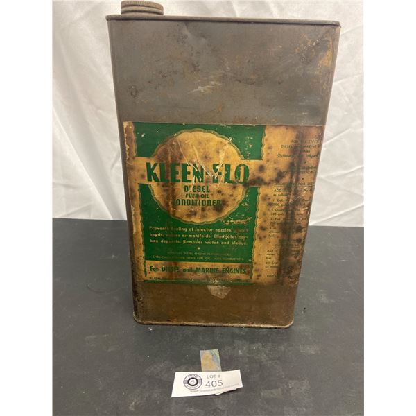 Vintage Kleen -Flo Diesel Oil Tin