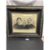 Image 1 : Early 1900's Double Portrait Picture In Frame