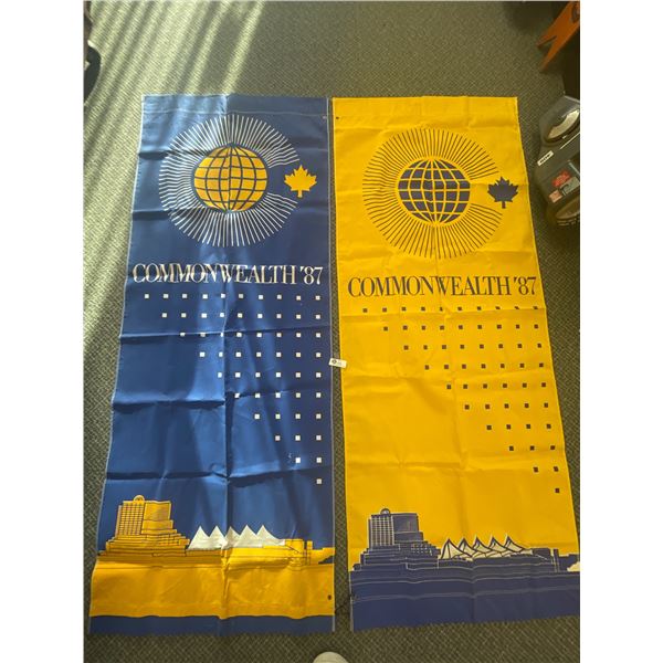 31" w x 80" H Commonwealth 1987 Vancouver Street Banners