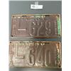 Image 1 : 1930 Alberta Livery ( Taxi) Licence Plates