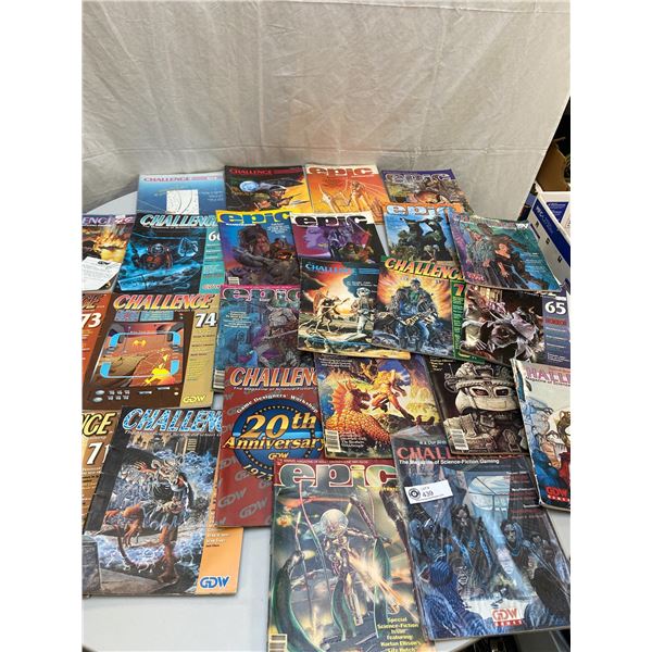 Lot of Vintage Magazines Mostly Epic and Challenge Magazines