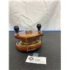 Image 1 : Wood and Brass Salmon Fishing Reel