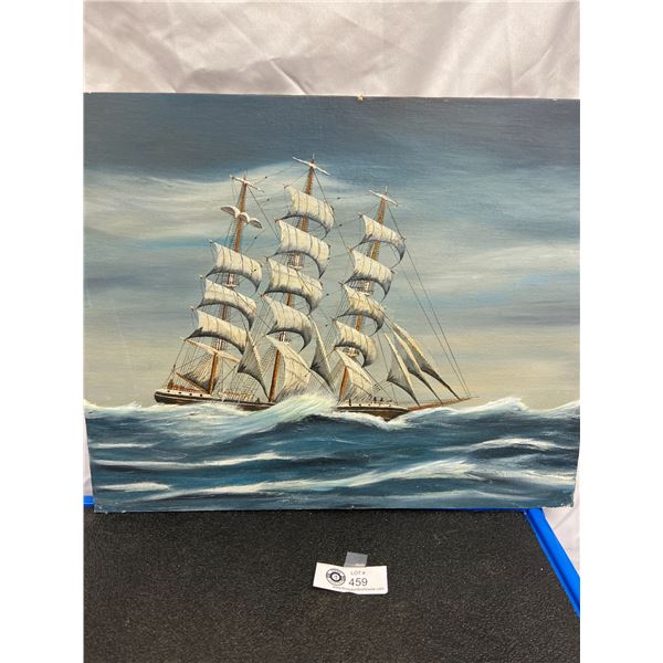 Clipper Ship Nautical Painting 16"x 20" Inches