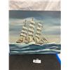 Image 1 : Clipper Ship Nautical Painting 16"x 20" Inches