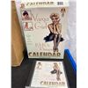 Image 3 : Varga Girl's 1940's Pinup Girls Calenar Plus a Vintage 30 Minutes Home Hair Dryer