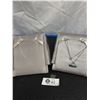 Image 1 : 2 Silver Necklaces, 1 Broken