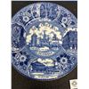 Image 2 : Vintage Lot of 2 Old English Staffordshire Blue Plates