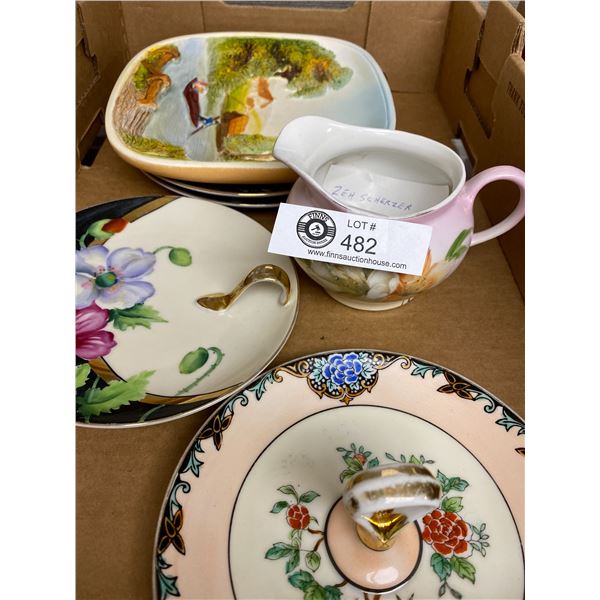 Lot of Various Vintage Plates and a Creamer