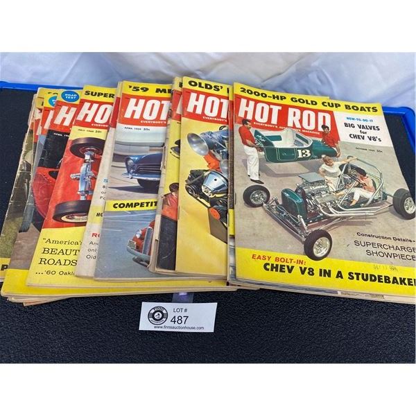 Lot of Vintage Hot Rod Magazines