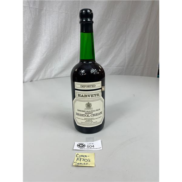 Circa 1970s Sealed Bottle of Harveys Bristol Cream