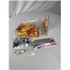 Image 1 : Lot of Craft Supplies and Miniature Tea Set