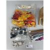 Image 2 : Lot of Craft Supplies and Miniature Tea Set