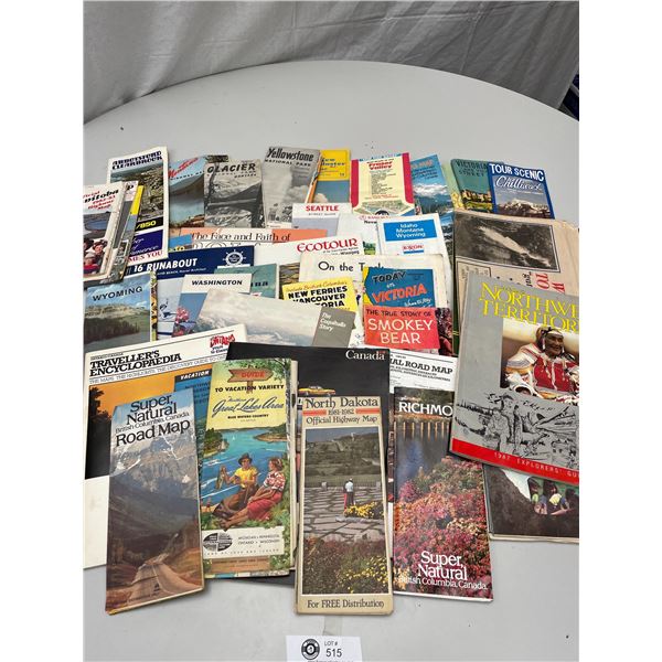 Lot of Vintage Road Maps