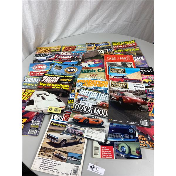 Large Lot Of Car Magazines