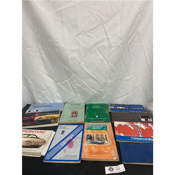 Lot of Various Automobile Owners Manuals