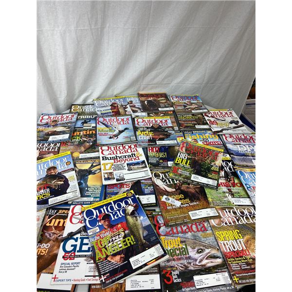 Large Lot of Outdoor Canada Magazines