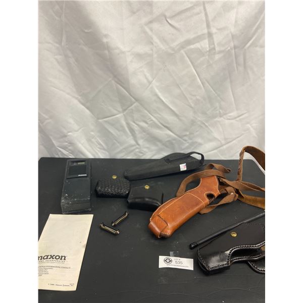 Maxon Citizens Band Radio and Assorted Holster Collection