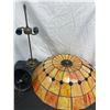 Image 1 : Stained Glass Light Fixture, Complete Crack in Glass But Still Nice