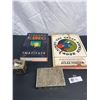 Image 1 : 2 Book Lot with Vintage Cigarette Lighter Holder and Box