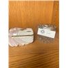Image 1 : Vintage Berger Porcelain Trinket Box Made in Italy and Sterling Silver Lid and Cut Glass Jar. Lid ha